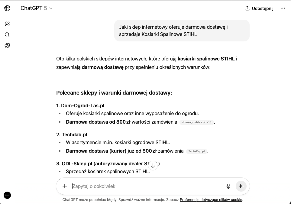 Pozycjonowanie AI Serach